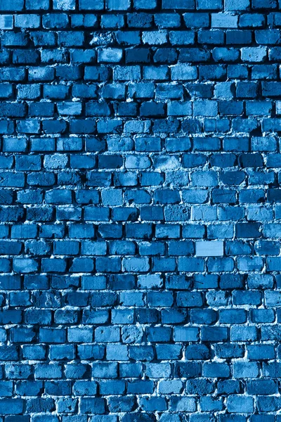 Makro Zdjęcie Niebieskiej Cegły Widocznej Fakturze Tło — Zdjęcie stockowe