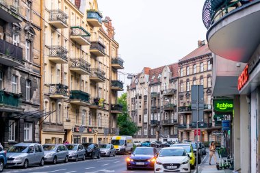 Poznan, Polonya - 27.05.2023 Poznan 'daki eski sokaklar