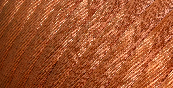 stock image copper wires with visible details. background or texture