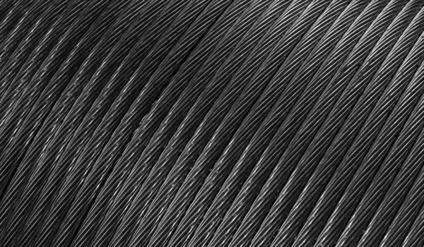 Black Copper Wires Visible Details Background Texture — Stock Photo, Image
