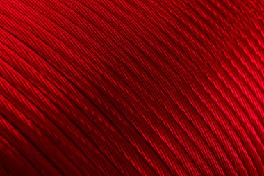 Kırmızı bakır kablolar ve görünür detaylar. arkaplan veya doku