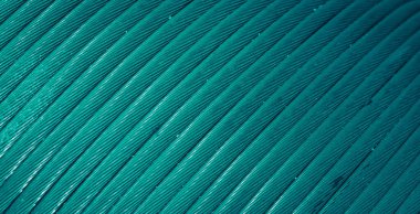 Görünür detaylara sahip mavi bakır kablolar. arkaplan veya doku