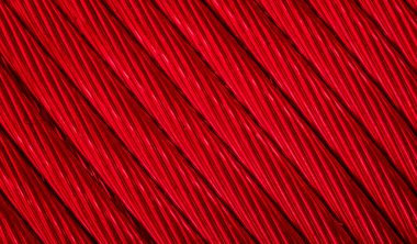 Kırmızı bakır kablolar ve görünür detaylar. arkaplan veya doku