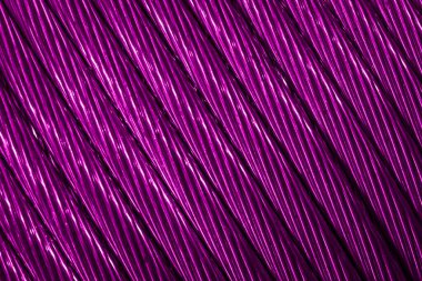 Görünür detaylara sahip mor bakır kablolar. arkaplan veya doku