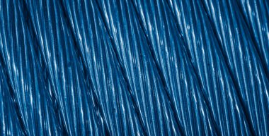 Görünür detaylara sahip mavi bakır kablolar. arkaplan veya doku