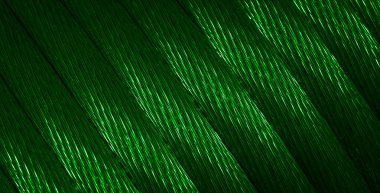 Görünür detayları olan yeşil bakır kablolar. arkaplan veya doku