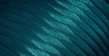 Görünür detaylara sahip mavi bakır kablolar. arkaplan veya doku