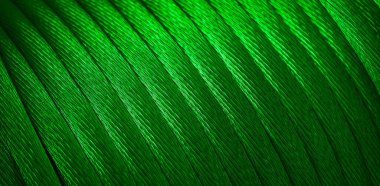 Görünür detayları olan yeşil bakır kablolar. arkaplan veya doku