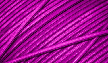 Görünür detaylara sahip mor bakır kablolar. arkaplan veya doku