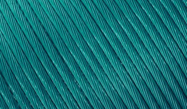 Görünür detaylara sahip mavi bakır kablolar. arkaplan veya doku