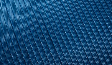 Görünür detaylara sahip mavi bakır kablolar. arkaplan veya doku