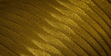 Görünür detaylara sahip altın bakır kablolar. arkaplan veya doku