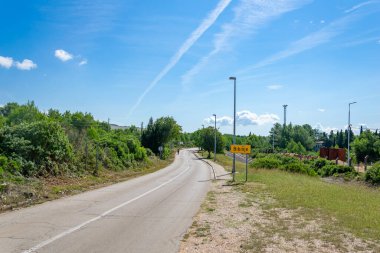 Hırvatistan 'ın Bibinje kentine giden yol