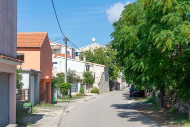 Hırvatistan 'ın Bibinje kentinde sokak