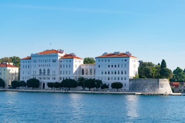 Hırvatistan 'ın Zadar kentinin denizinden görüntüler