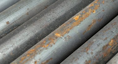 Paslı çelik parmaklıklar. arkaplan