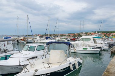 Bibinje, Hırvatistan - 17.09. 2023 - Hırvatistan 'ın Bibinje kentinde marina