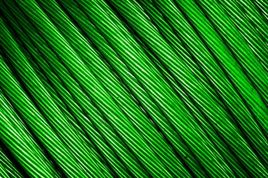 yeşil alüminyum elektrik kablosu. Arka plan veya doku