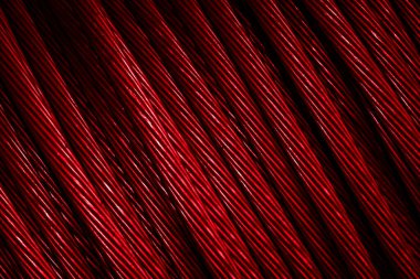 kırmızı alüminyum elektrik kablosu. Arkaplan veya doku