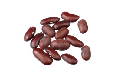 İzole edilmiş beyaz arkaplanda kırmızı fasulye