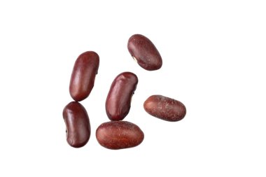 İzole edilmiş beyaz arkaplanda kırmızı fasulye