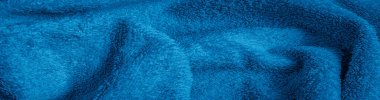 Pileli mavi pamuklu kumaş. doku veya arkaplan