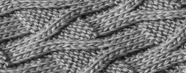 İlginç desenli gri pamuk kumaş.