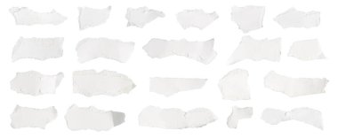 Beyaz izole bir arkaplan üzerine beyaz kağıt