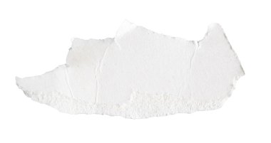 Beyaz izole bir arkaplan üzerine beyaz kağıt