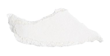 Beyaz izole bir arkaplan üzerine beyaz kağıt