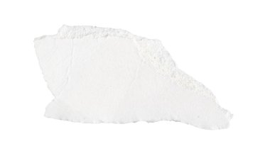 Beyaz izole bir arkaplan üzerine beyaz kağıt