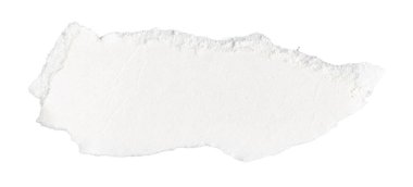 Beyaz izole bir arkaplan üzerine beyaz kağıt