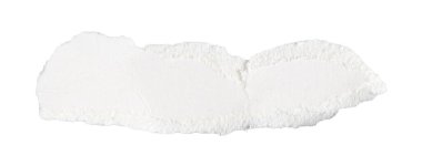 Beyaz izole bir arkaplan üzerine beyaz kağıt