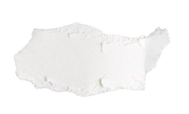 Beyaz izole bir arkaplan üzerine beyaz kağıt
