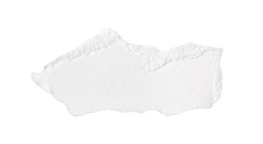 Beyaz izole bir arkaplan üzerine beyaz kağıt