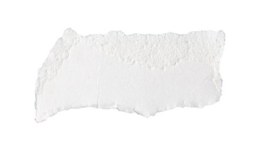 Beyaz izole bir arkaplan üzerine beyaz kağıt