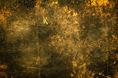 Renkli eski soyulmuş boyalarla boyanmış bir duvar.