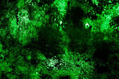 Beyaz, eski, soyulmuş boyayla boyanmış yeşil duvar.