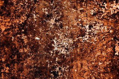 turuncu duvar beyaz eski soyulmuş boyayla boyanmış.