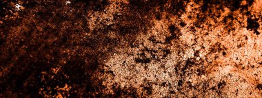 turuncu duvar beyaz eski soyulmuş boyayla boyanmış.