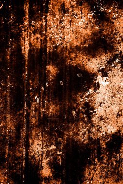 turuncu duvar beyaz eski soyulmuş boyayla boyanmış.