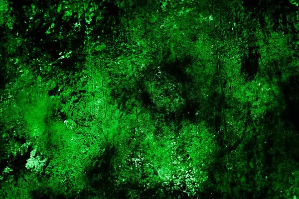 Beyaz, eski, soyulmuş boyayla boyanmış yeşil duvar.