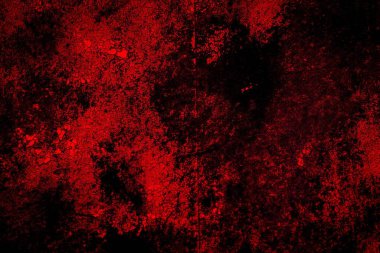 Kırmızı boyayla boyanmış eski duvar