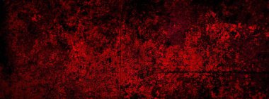 Kırmızı boyayla boyanmış eski duvar