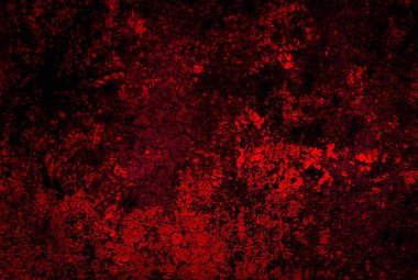 Kırmızı boyayla boyanmış eski duvar