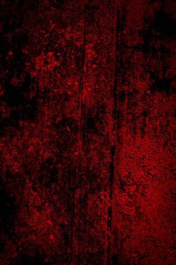Kırmızı boyayla boyanmış eski duvar