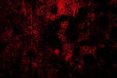 Kırmızı boyayla boyanmış eski duvar