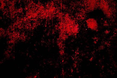 Kırmızı boyayla boyanmış eski duvar