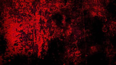 Kırmızı boyayla boyanmış eski duvar