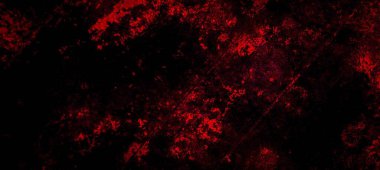 Kırmızı boyayla boyanmış eski duvar